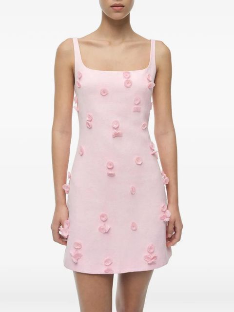 Simkhai Cailinn floral-appliqué dress - Pink