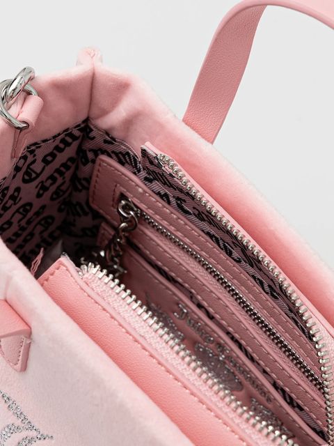 Juicy Couture torebka Iris Velvet kolor różowy BIJIR8945WZC