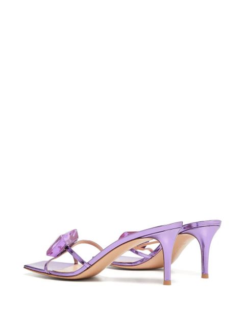 Gianvito Rossi Jaipur crystal-embellished sandals - Purple