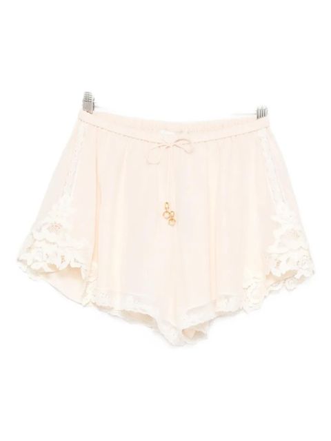 ZIMMERMANN lace-trim shorts - Neutrals