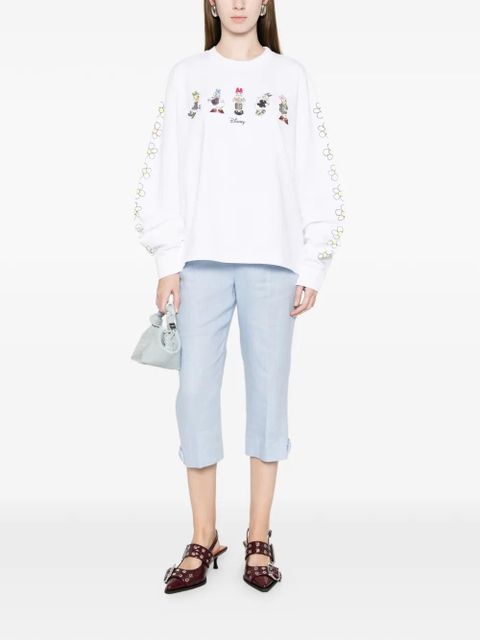 GANNI x Disney Daisy Duck long-sleeve T-shirt - White - zdjęcie produktu nr 2