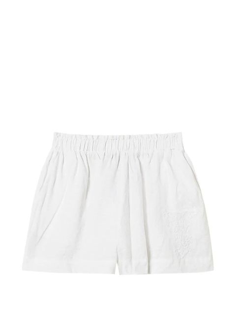 TWINSET elastic-waistband shorts - White - zdjęcie produktu nr 1