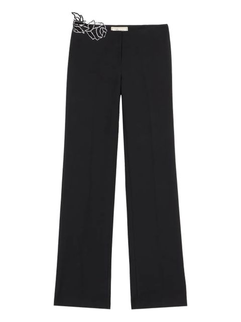 Blumarine lace-embellished trousers - Black - zdjęcie produktu nr 1