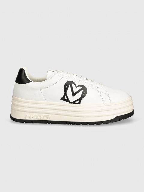 Love Moschino sneakersy skórzane - zdjęcie produktu nr 2