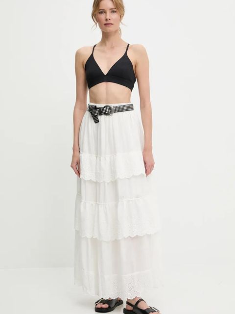 Answear.LAB spódnica kolor biały maxi rozkloszowana - zdjęcie produktu nr 2