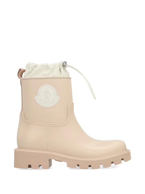 Moncler logo-patch rain boots - Neutrals - zdjęcie produktu nr 1