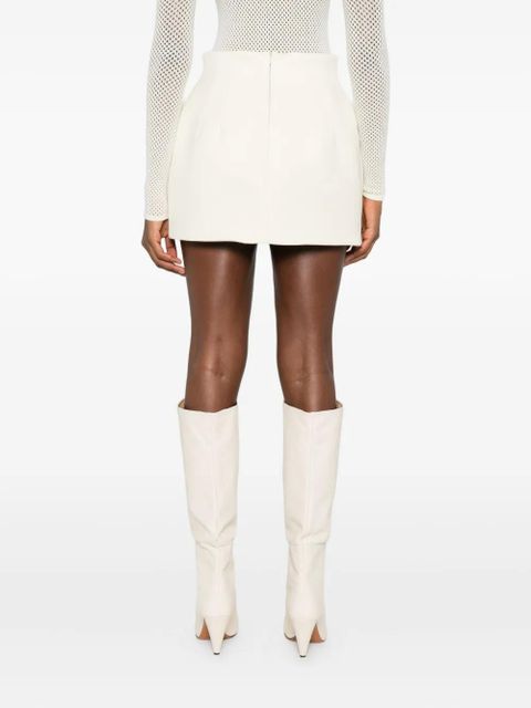 WARDROBE.NYC sculpted mini skirt - White