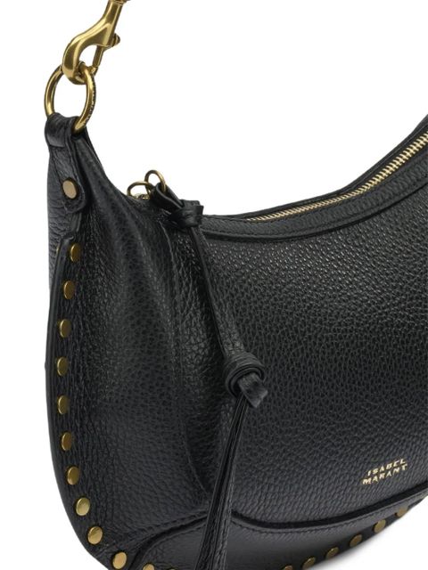 ISABEL MARANT Oskan Moon stud-embellished shoulder bag - Black