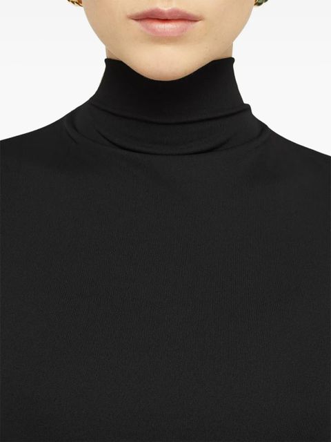 Jil Sander layered-design midi dress - Black - zdjęcie produktu nr 2