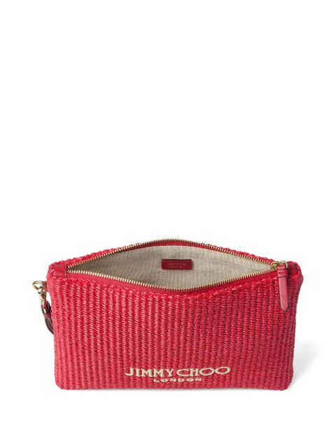 Jimmy Choo zip fastening clutch bag - Red