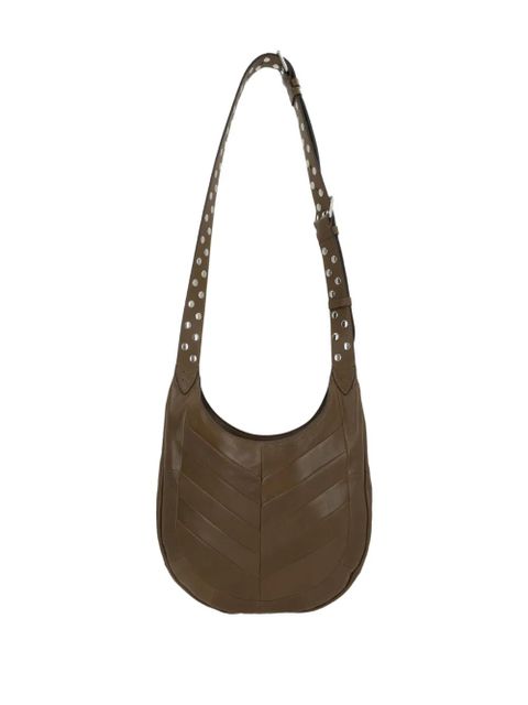 Valentino Garavani small logo-plaque shoulder bag - Green