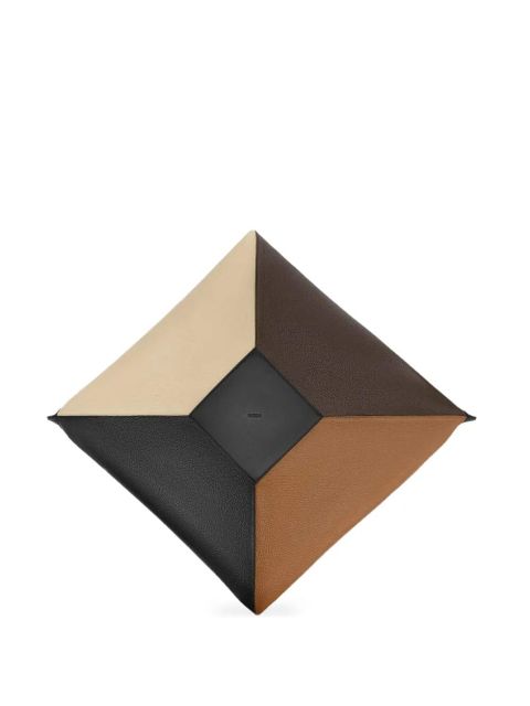 Yuzefi large Wonton leather shoulder bag - Brown