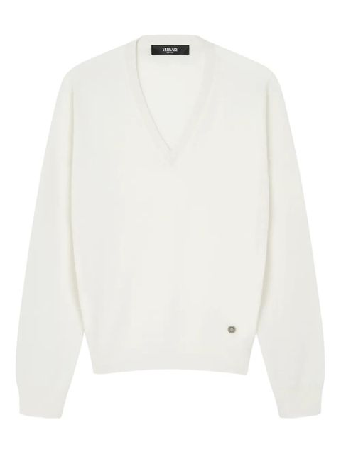 Versace V-neck sweater - White - zdjęcie produktu nr 1