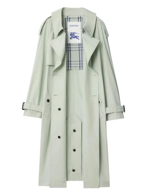 Burberry double-breasted belted trench coat - Green