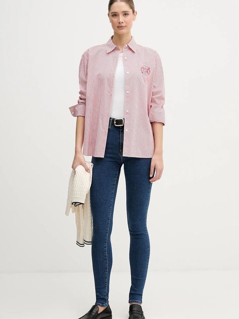 Tommy Hilfiger jeansy damskie kolor granatowy WW0WW47689