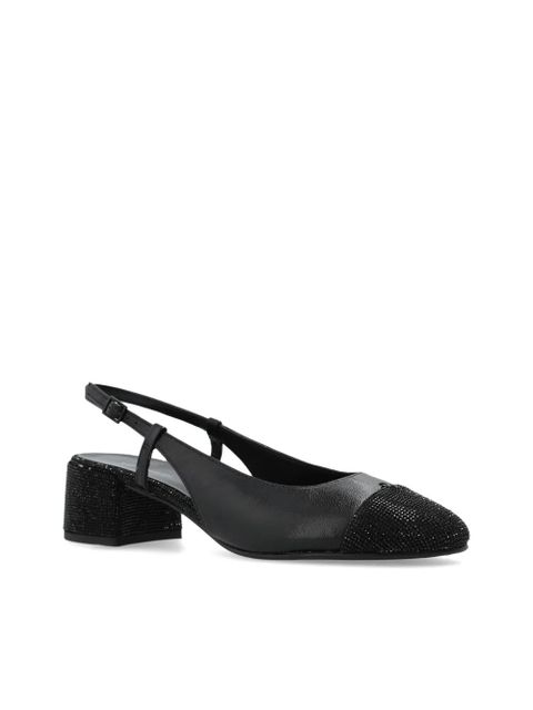 Tory Burch 45mm cap-toe slingback pumps - Black