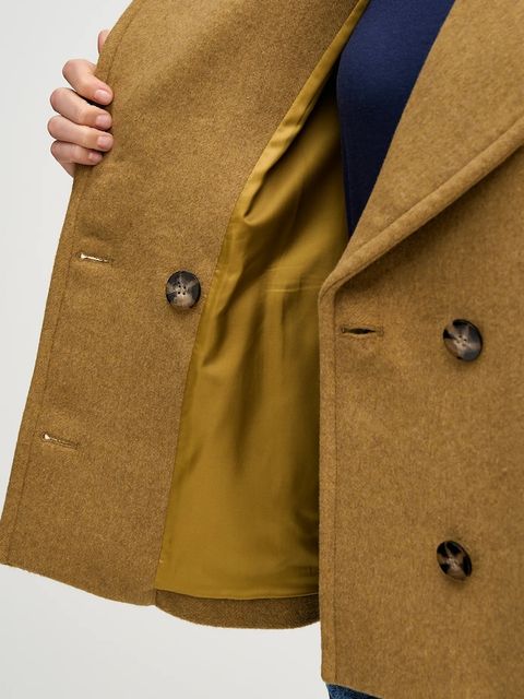 Sisley płaszcz z dodatkiem wełny kolor zielony 2LAJLN06E