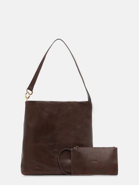 Sessun torebka skórzana kolor brązowy 25102025 - zdjęcie produktu nr 1