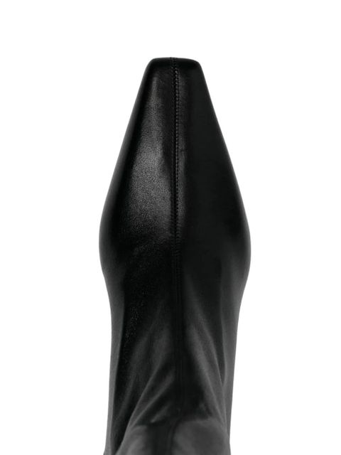 Paris Texas 80mm leather boots - Black