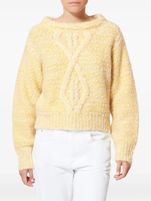 ISABEL MARANT Dorota cable-knit sweater - Yellow - zdjęcie produktu nr 2