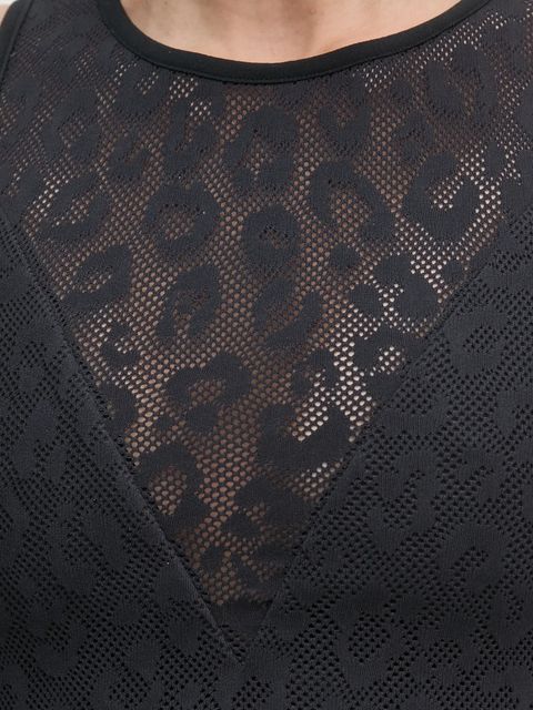 Reebok top treningowy kolor czarny 100214344