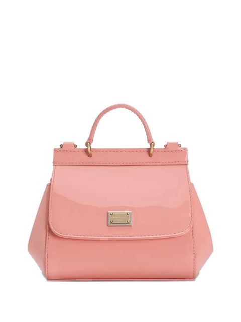 Dolce & Gabbana top-handle leather satchel bag - Pink - zdjęcie produktu nr 1