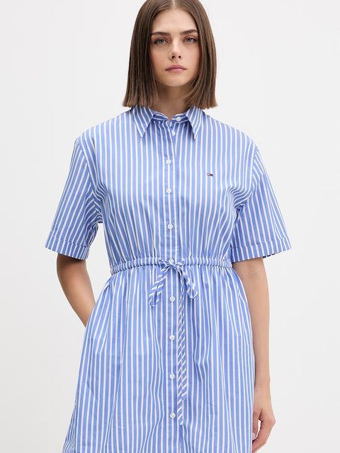 Tommy Jeans sukienka koszulowa bawełniana - zdjęcie produktu nr 1