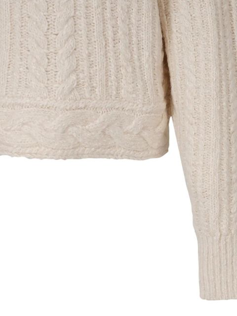 ISABEL MARANT cable-knit roll-neck sweater - Neutrals