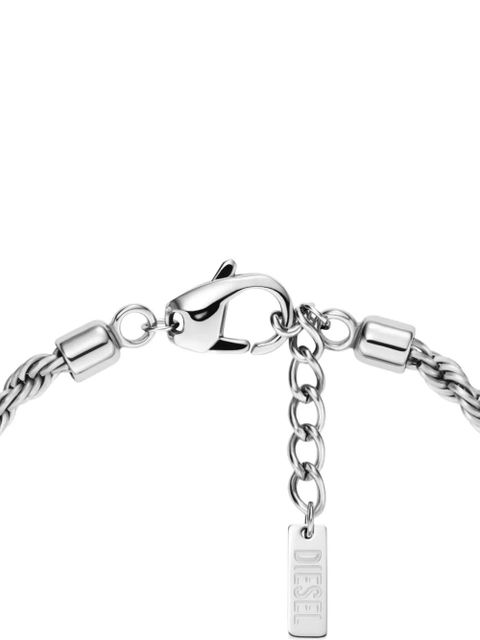 Diesel rope-chain charm bracelet - Grey