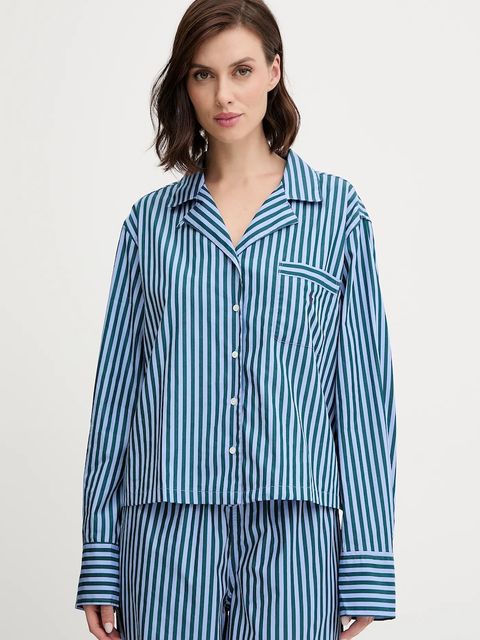 Polo Ralph Lauren piżama bawełniana kolor fioletowy bawełniana 4P8004