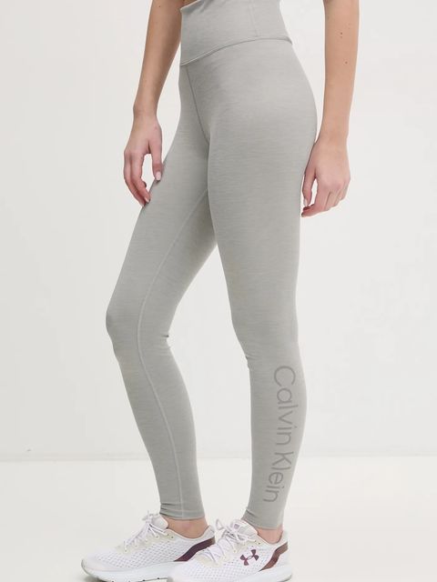 Calvin Klein Performance legginsy treningowe kolor szary gładkie LVGWS5L612 - zdjęcie produktu nr 1