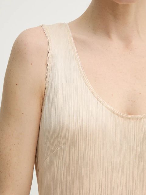 Remain sukienka kolor beżowy maxi prosta 5025862284