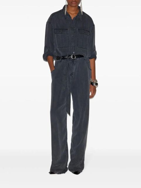MARANT ÉTOILE Paige denim jumpsuit - Grey