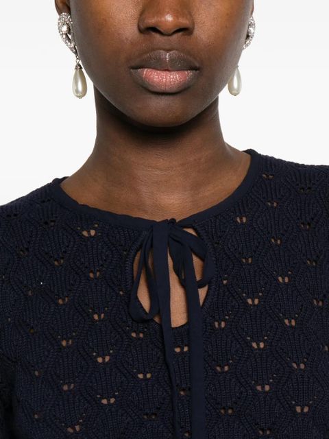 TWINSET tie-neck blouse - Blue