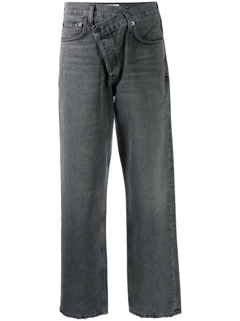 AGOLDE Criss Cross straight-leg jeans - Grey