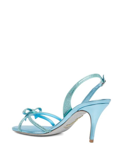 René Caovilla 80mm embellished sandals - Blue