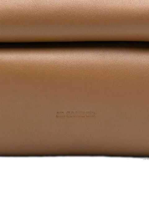 Jil Sander small Rollup logo-detail shoulder bag - Brown
