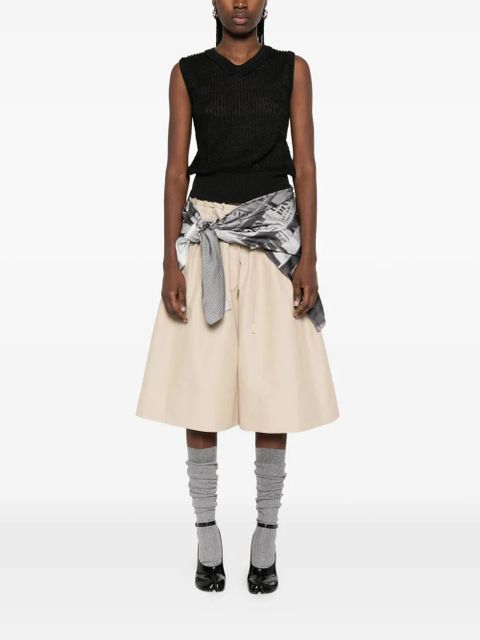 Maison Margiela crew-neck sleeveless vest - Black