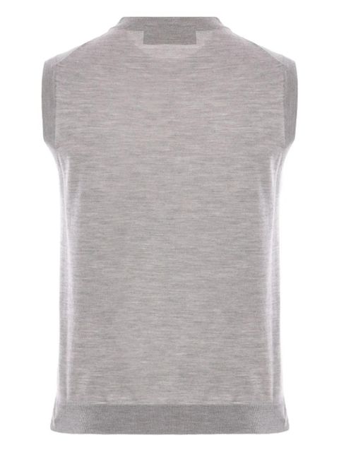 Gucci logo-intarsia vest - Grey