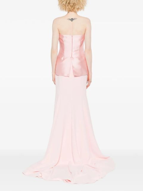 Solace London Alia strapless maxi dress - Pink