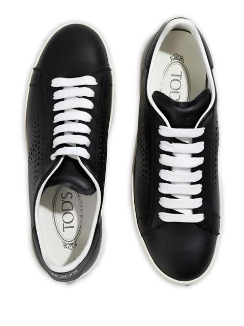 Tod's perforated laced sneakers - Black