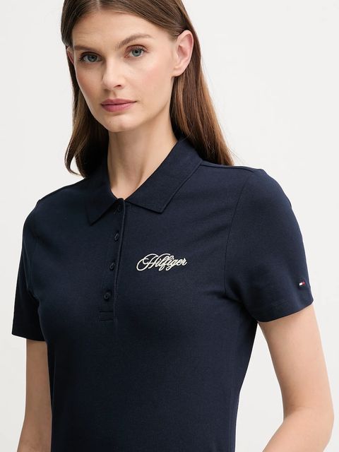 Tommy Hilfiger polo damski kolor granatowy WW0WW47312