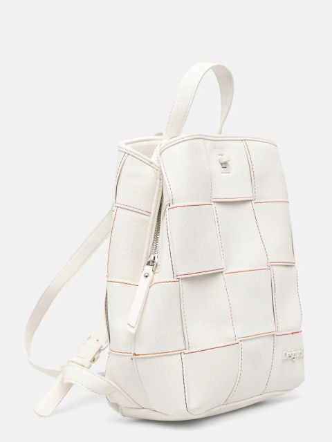 Desigual plecak YOKO BLANCO SUMY MIN damski kolor biały mały gładki 25SAKP34