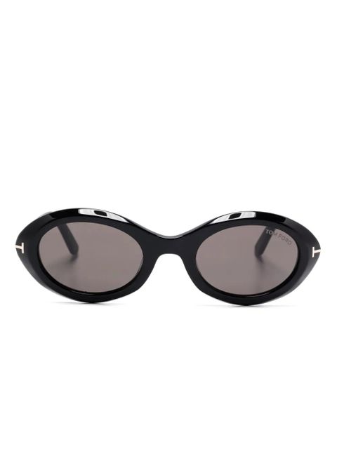 TOM FORD Eyewear Carmen Oval Sunglasses - Black - zdjęcie produktu nr 1