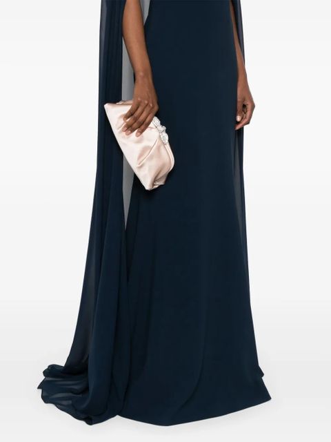 Aquazzura crystal-embellished clutch bag - Pink - zdjęcie produktu nr 2