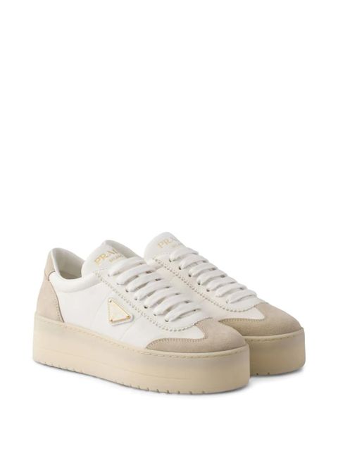 Prada Downtown platform sneakers - White