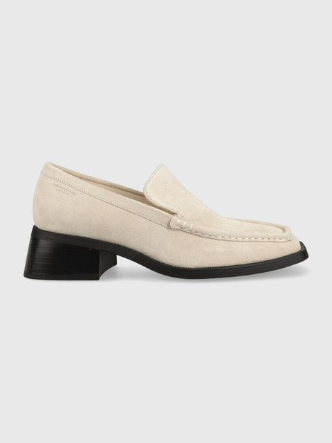 Vagabond Shoemakers czółenka zamszowe BLANCA damskie kolor beżowy na słupku 5417.640.02 - zdjęcie produktu nr 1