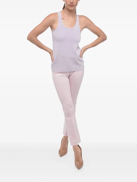 Jil Sander embossed racerback top - Purple - zdjęcie produktu nr 2