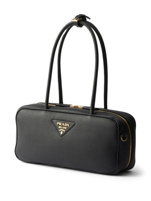 Prada leather tote bag - Black - zdjęcie produktu nr 2