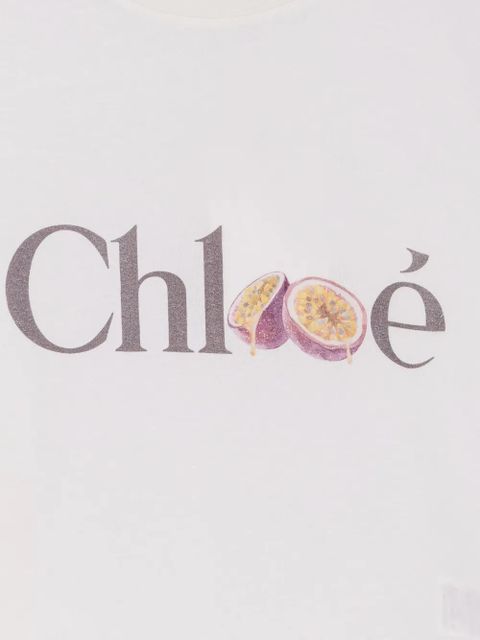 Chloé logo T-shirt - Neutrals - zdjęcie produktu nr 2